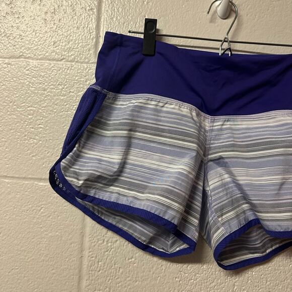 Lululemon Run: Sun Sprinter 4” Short in Elevation Stripe Bruised Berry Size 8 - Picture 5 of 14